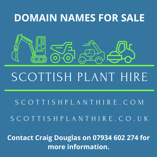 scottish plant hire domain name for sale, buy now